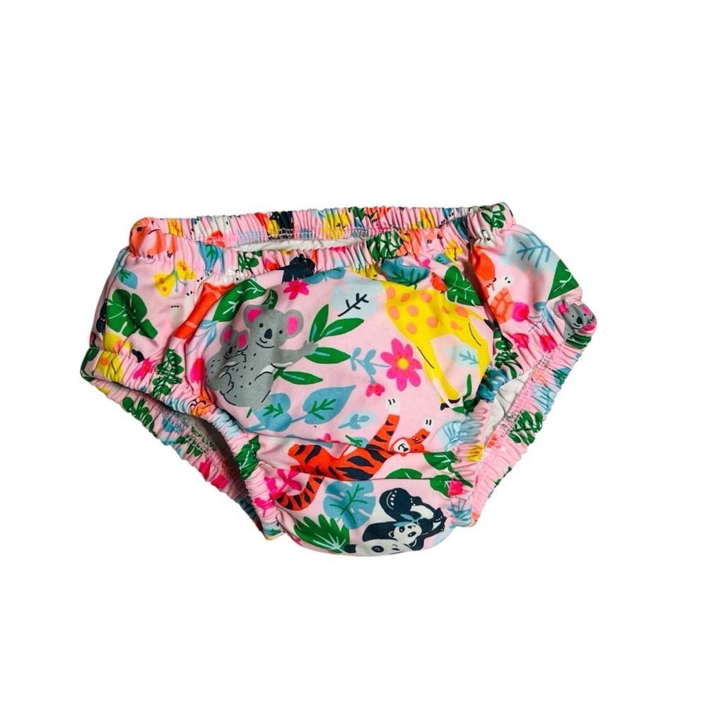 George Pink Animal Print Diaper Cover